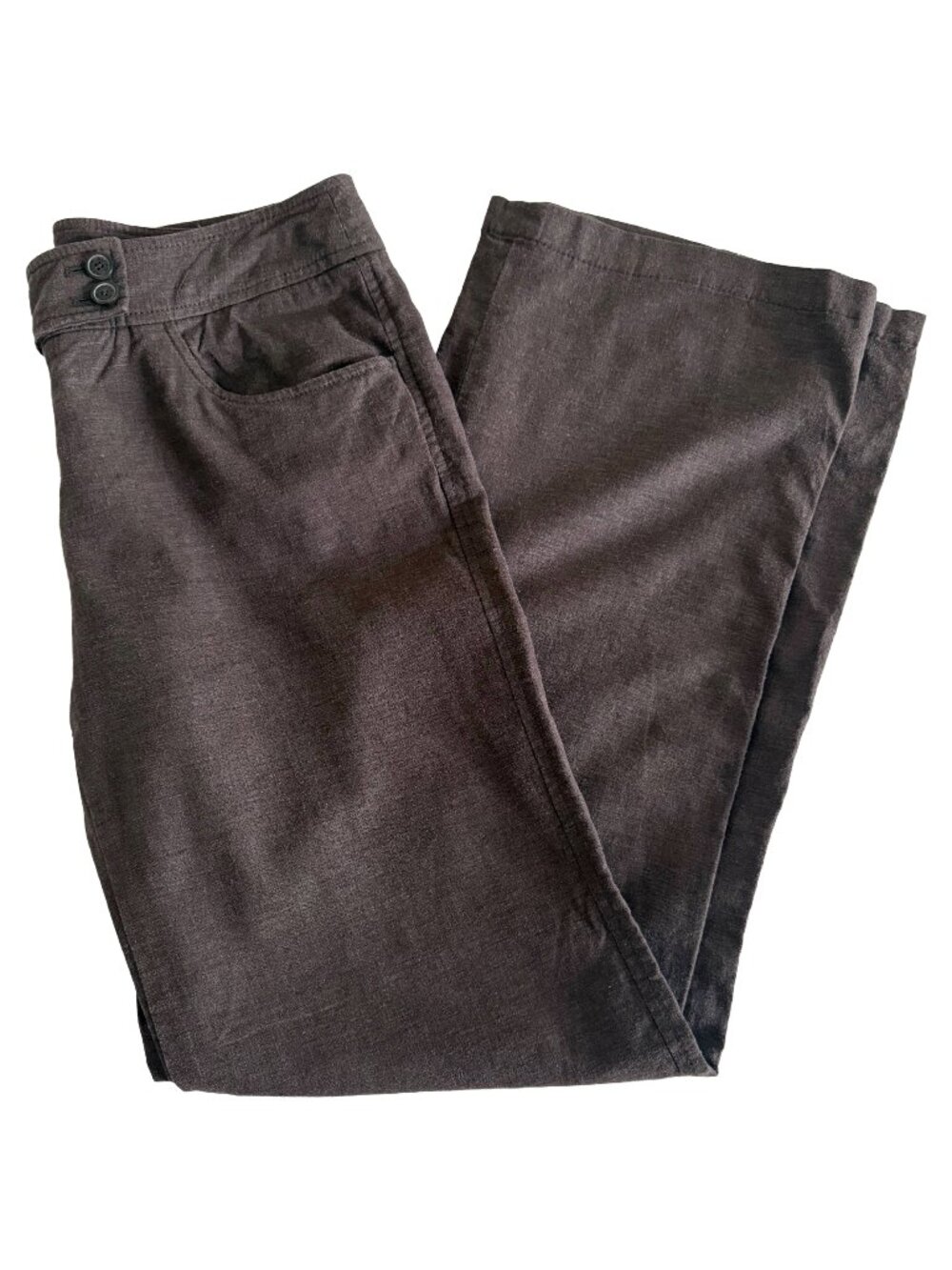 Esprit Milan Hip Brown Linen Blend Pants‎ Women's Size 8